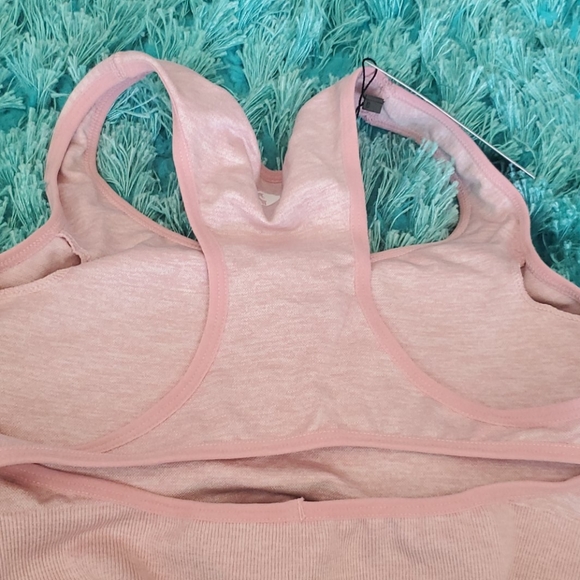 nwt women's best wear pink sports bra med racer - Picture 5 of 5